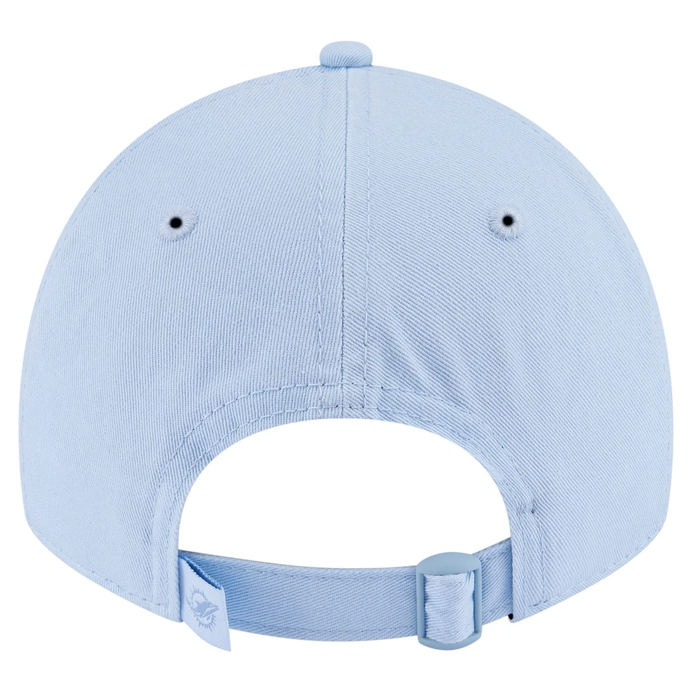 Women's New Era Light Blue Miami Dolphins Color Pack 9TWENTY Adjustable Hat