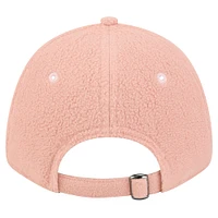 Women's New Era Light Pink Miami Dolphins Cozy Sherpa 9FORTY Adjustable Hat