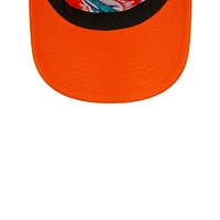 Casquette ajustable Main Core Classic 2.0 9TWENTY orange New Era pour femme des Miami Dolphins