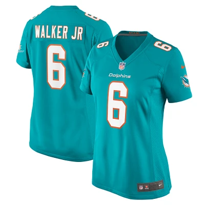 Maillot de match Nike Anthony Walker Jr. Aqua Miami Dolphins pour femme