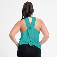 Débardeur Nike Aqua Miami Dolphins Glory Crisscross Performance pour femme