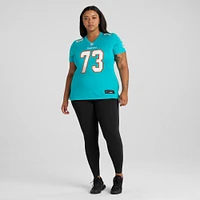 Maillot de match Nike Austin Jackson Aqua Miami Dolphins pour femme