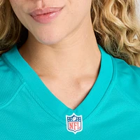 Maillot de match Nike Austin Jackson Aqua Miami Dolphins pour femme