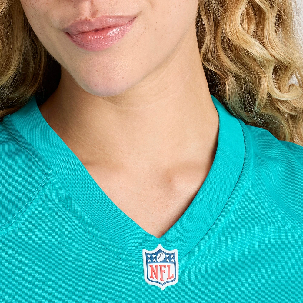 Maillot de joueur retraité Nike Bob Griese Aqua Miami Dolphins Game pour femme