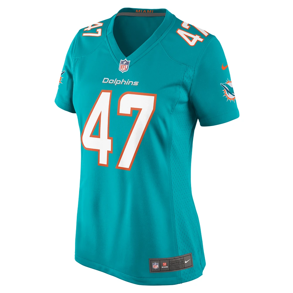 Women's Nike Cam Brown  Aqua Miami Dolphins Game Jersey