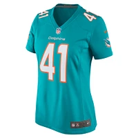 Women's Nike Channing Tindall Aqua Miami Dolphins Game Player Jersey