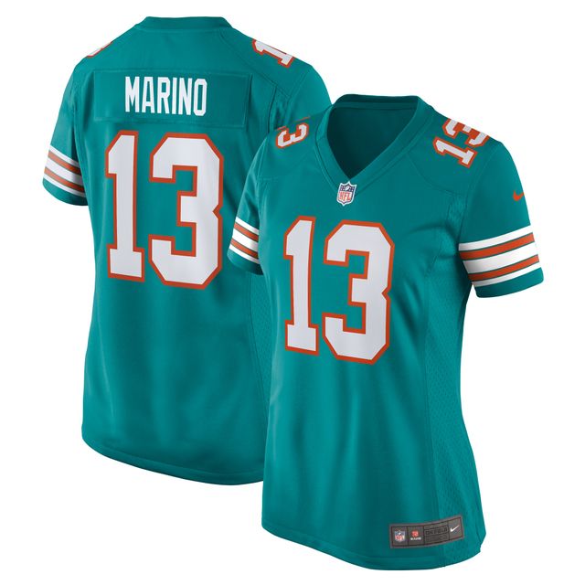 Maillot de joueur retraité Nike Dan Marino Aqua Miami Dolphins pour femme