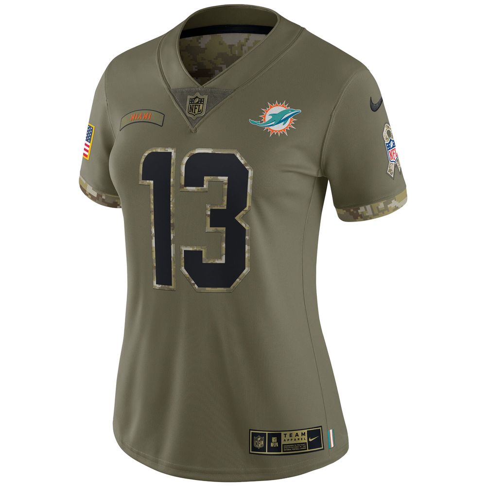 Nike Women's Nike Dan Marino Olive Miami Dolphins 2022 Salute To Service  Retired Player Limited Jersey