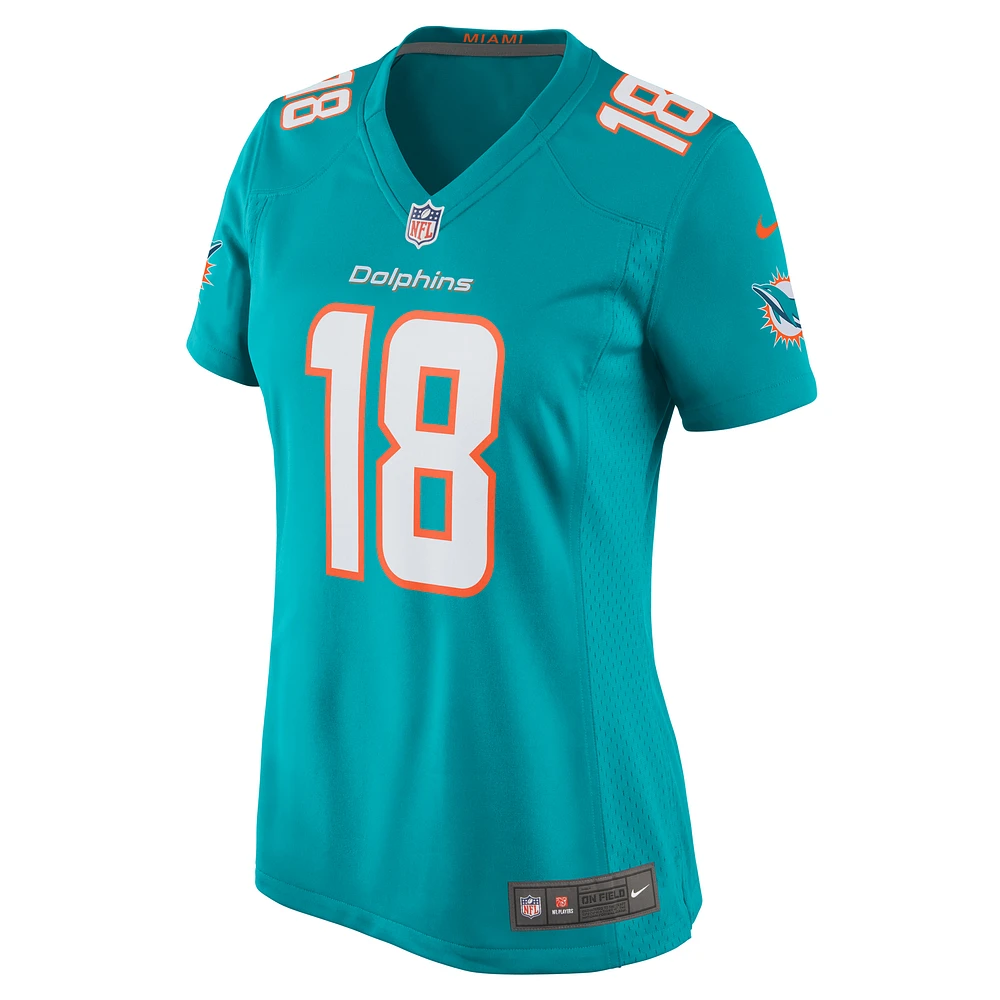 Maillot de joueur match Nike Erik Ezukanma Aqua Miami Dolphins pour femme