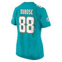 Women's Nike Grant DuBose  Aqua Miami Dolphins Game Jersey