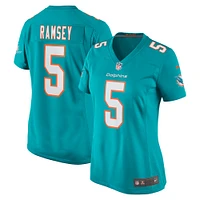 Maillot de joueur Nike Jalen Ramsey Aqua Miami Dolphins pour femme