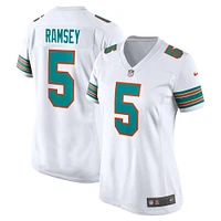 Maillot de match alternatif des Miami Dolphins pour femme Nike Jalen Ramsey blanc