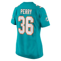 Women's Nike Jamal Perry Aqua Miami Dolphins Home Game Player Jersey