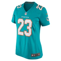 Maillot de joueur Nike Jeff Wilson Jr. Aqua Miami Dolphins pour femme