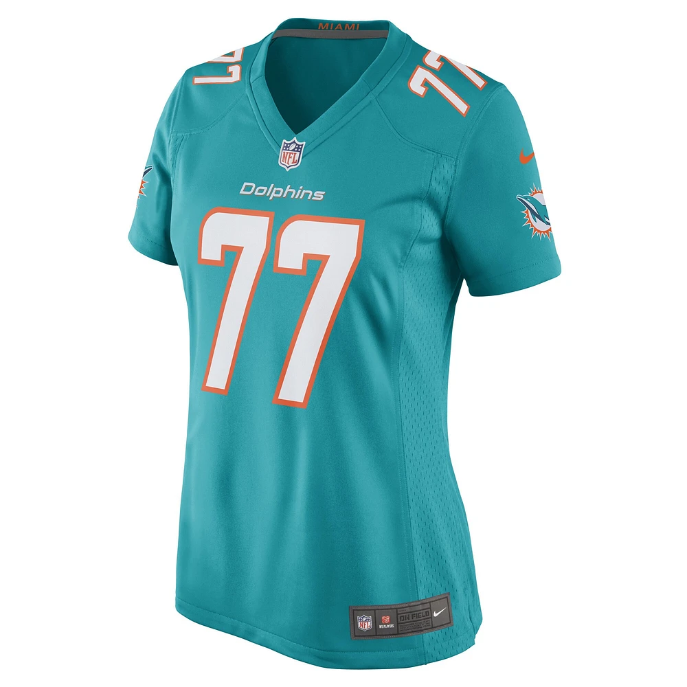 Maillot de joueur match Nike John Jenkins Aqua Miami Dolphins pour femme