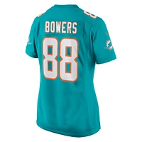 Women's Nike Nick Bowers  Aqua Miami Dolphins Team Game Jersey