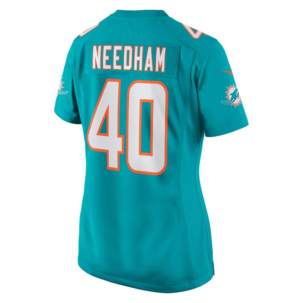 Women's Nike Nik Needham Aqua Miami Dolphins Game Jersey