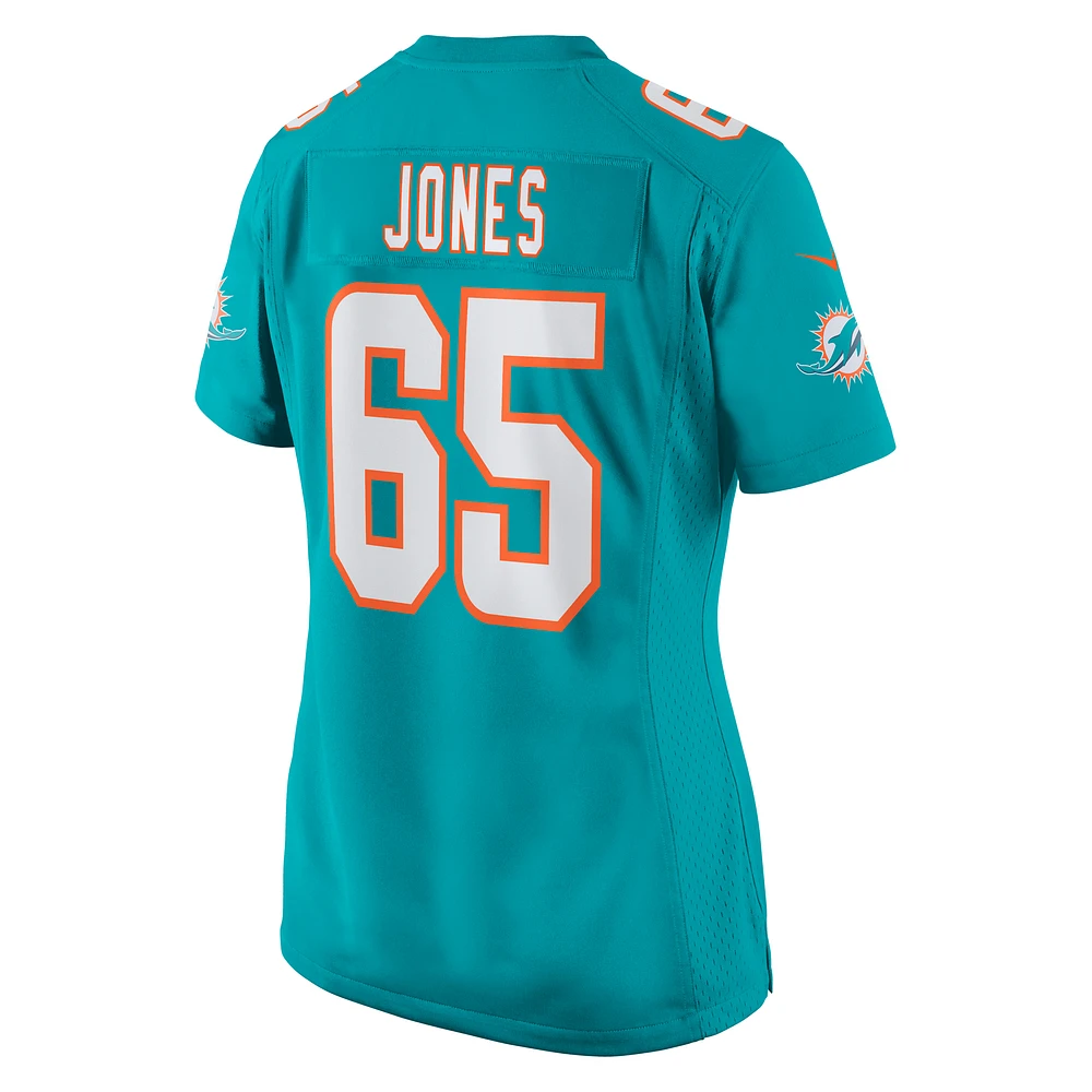 Maillot de match Nike Robert Jones Aqua Miami Dolphins pour femme