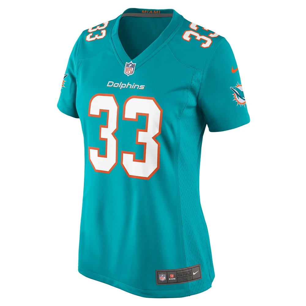 Women's Nike Siran Neal  Aqua Miami Dolphins Game Jersey