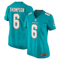 Women's Nike Skylar Thompson  Aqua Miami Dolphins Team Game Jersey