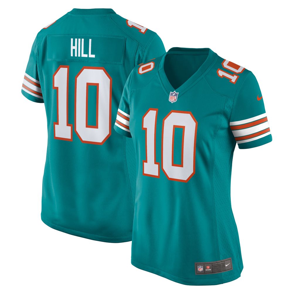 Women's Nike Tyreek Hill Aqua Miami Dolphins Alternate Game Jersey