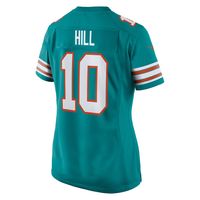 Women's Nike Tyreek Hill Aqua Miami Dolphins Alternate Game Jersey