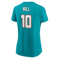 Miami Dolphins Name & Number Graphic T-Shirt - Tyreek Hill 10 - Womens