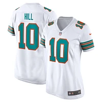 Maillot de match alternatif Nike Tyreek Hill pour femmes des Dolphins Miami, blanc