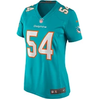 Maillot de joueur retraité Nike Zach Thomas Aqua Miami Dolphins Game pour femme