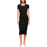 Women's STAUD  Black/Aqua Miami Dolphins Colleen Dress