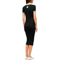 Women's STAUD  Black/Aqua Miami Dolphins Colleen Dress