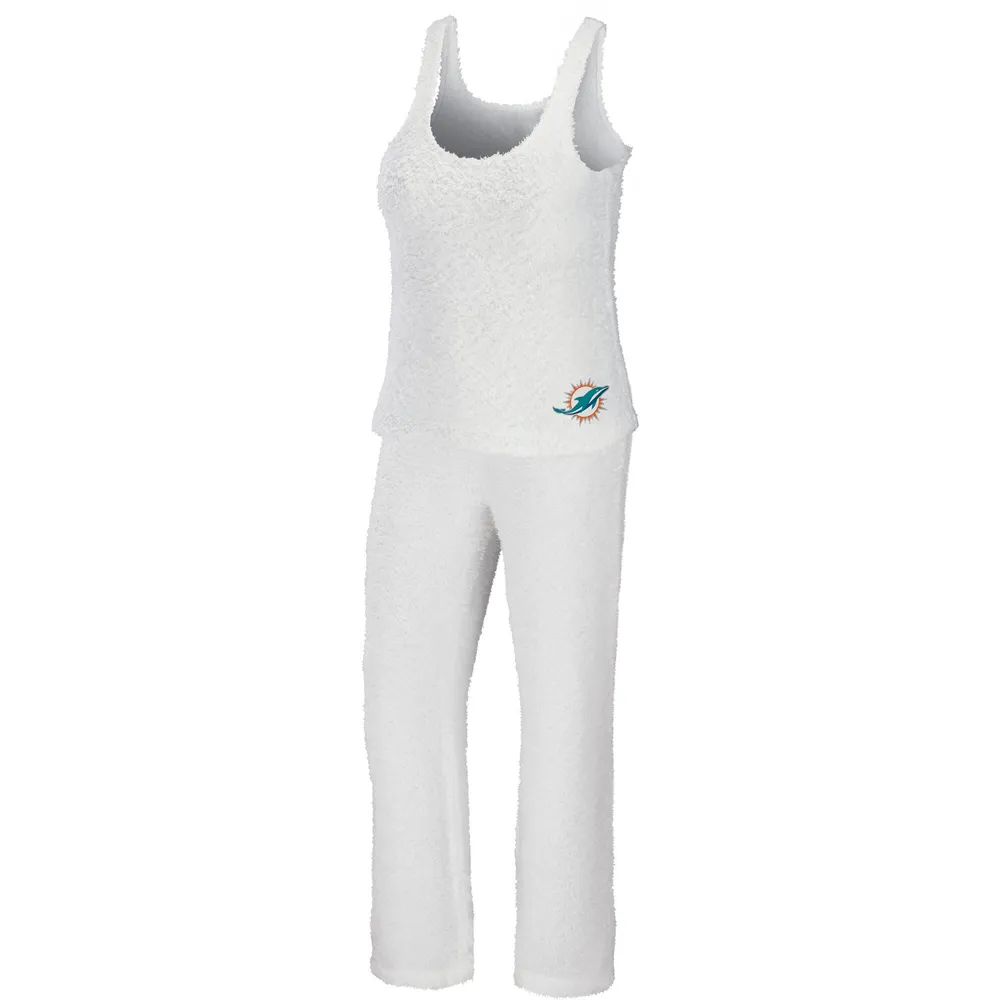 Lids Miami Dolphins WEAR by Erin Andrews Women's Cozy Scoop Neck Tank Top &  Pants Sleep Set - Cream