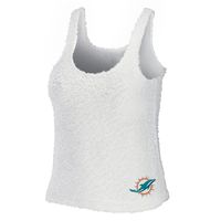 Women's WEAR by Erin Andrews Cream Miami Dolphins Cozy Scoop Neck Tank Top & Pants Sleep Set