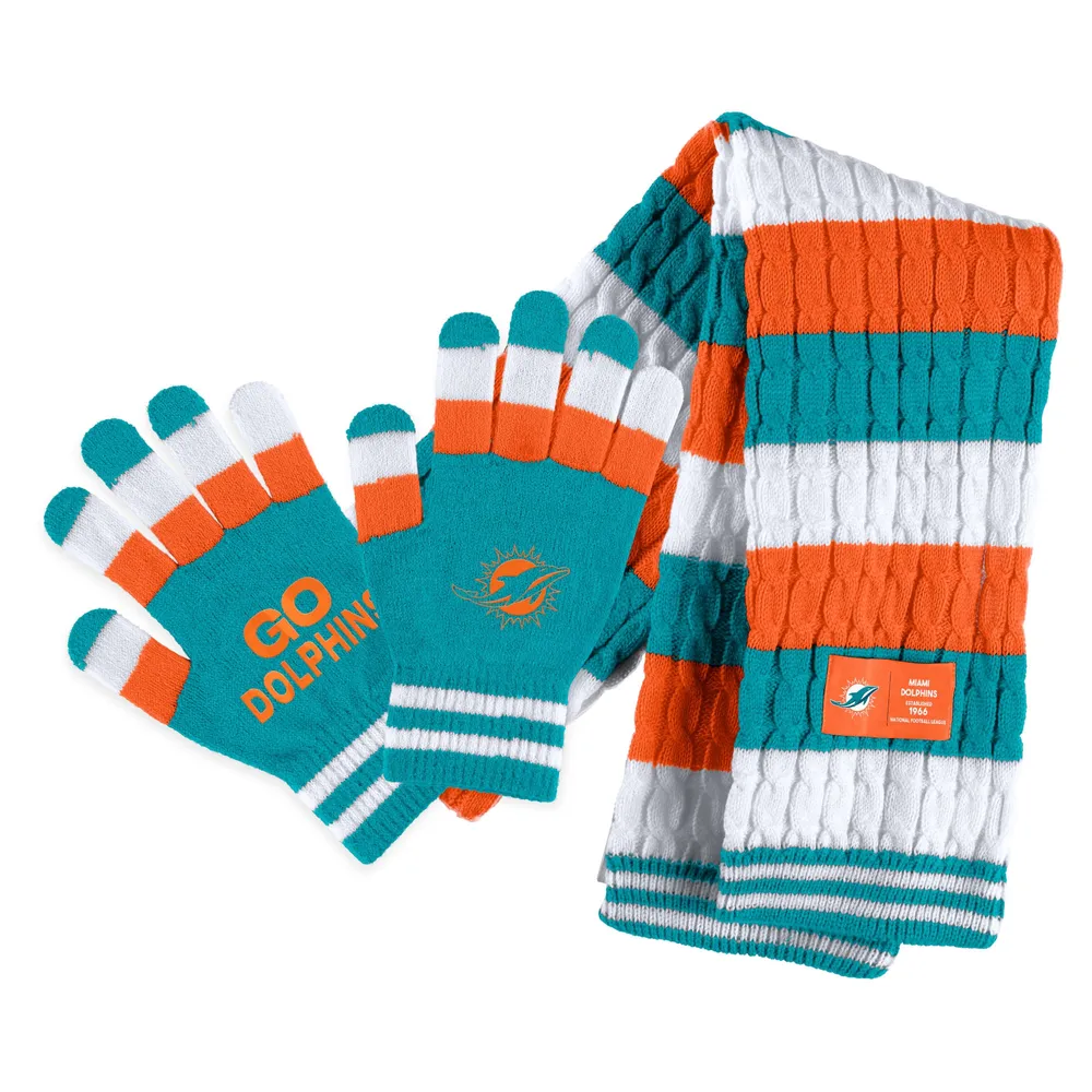 : Dolphins Football Gloves