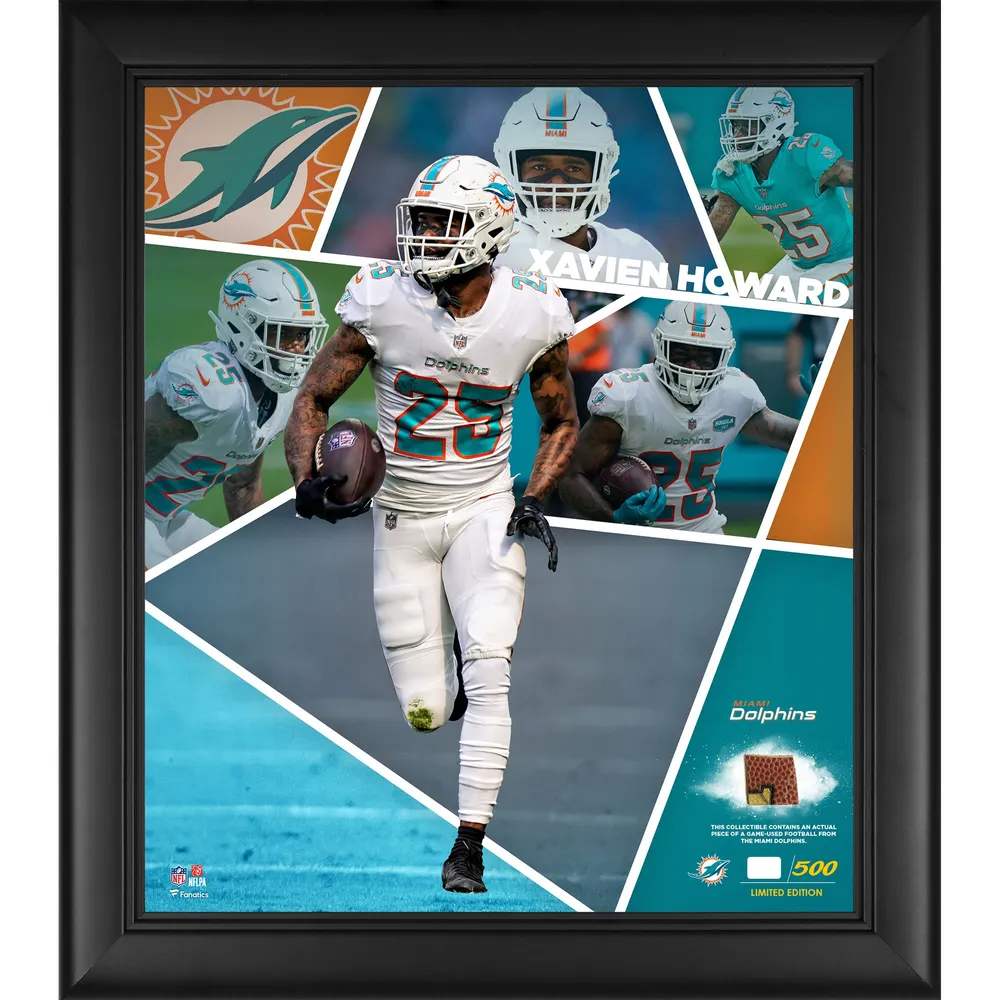 TUA TAGOVAILOA Miami Dolphins Framed 15 x 17 Game Used Football