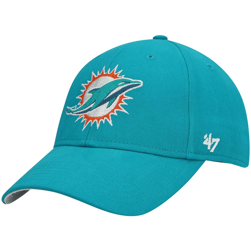 Youth '47 Aqua Miami Dolphins Basic MVP Adjustable Hat