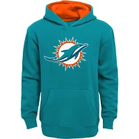 Youth Aqua Miami Dolphins Prime Pullover Hoodie