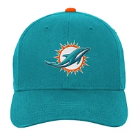 Youth Aqua Miami Dolphins Team Pre-Curved Adjustable Hat