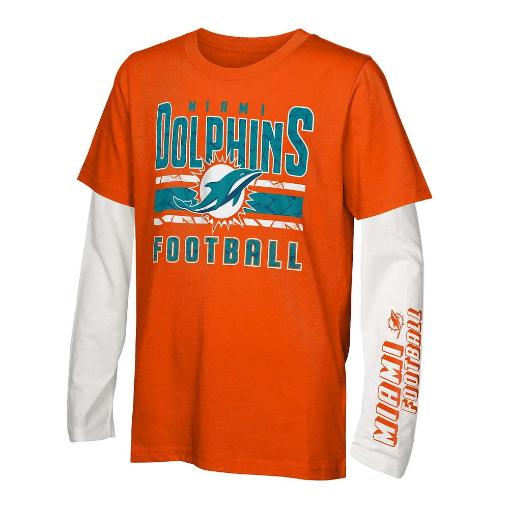 Youth Miami Dolphins the Mix T-Shirt Combo Set