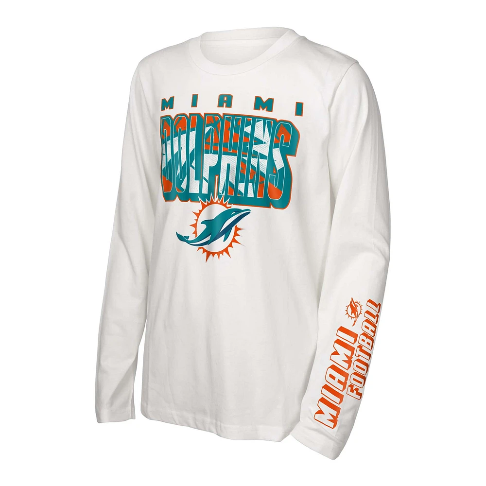 Youth Miami Dolphins the Mix T-Shirt Combo Set