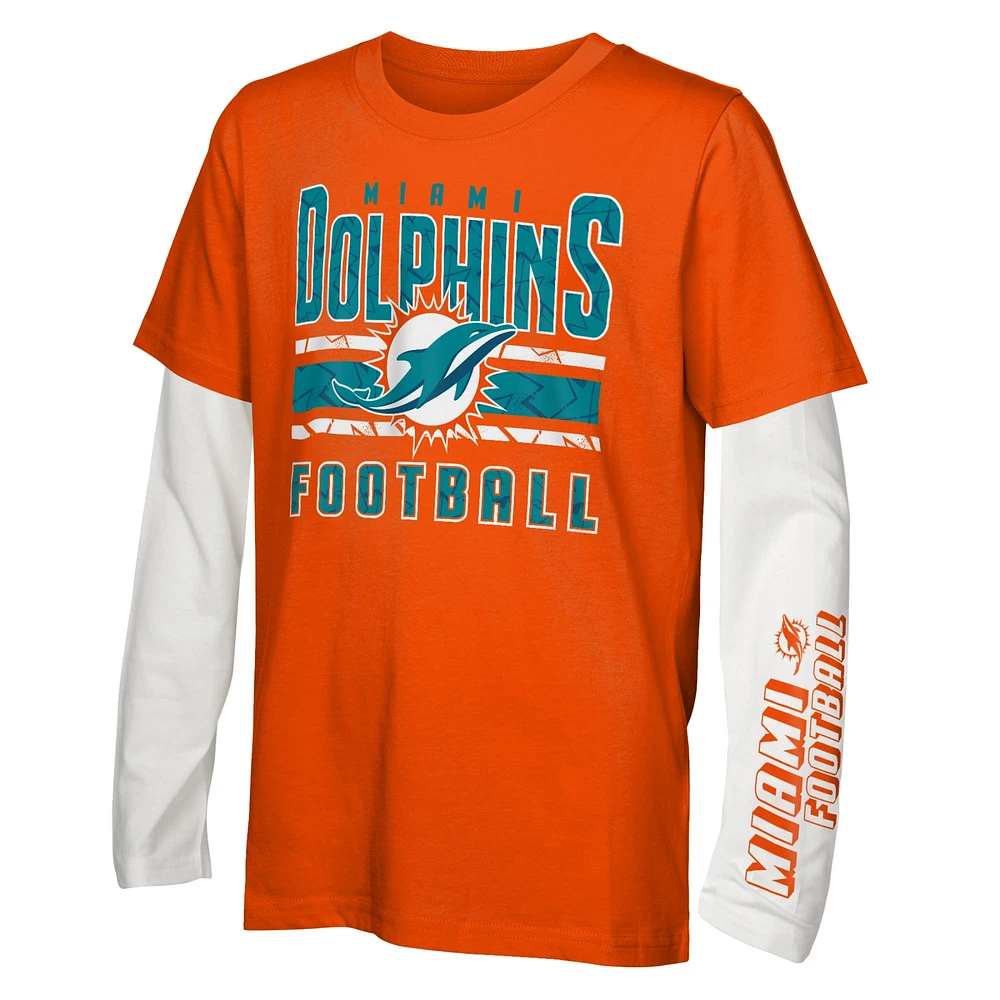 Youth Miami Dolphins the Mix T-Shirt Combo Set