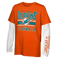 Ensemble combiné de t-shirts the Mix des Dolphins Miami pour jeunes