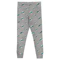 Ensemble de nuit pour jeunes Miami Dolphins avec t-shirt à manches longues et pantalon