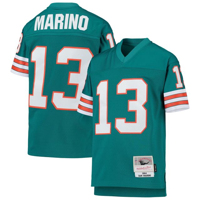 Maillot de joueur retraité Mitchell & Ness Dan Marino Aqua Miami Dolphins 1984 Legacy pour jeunes