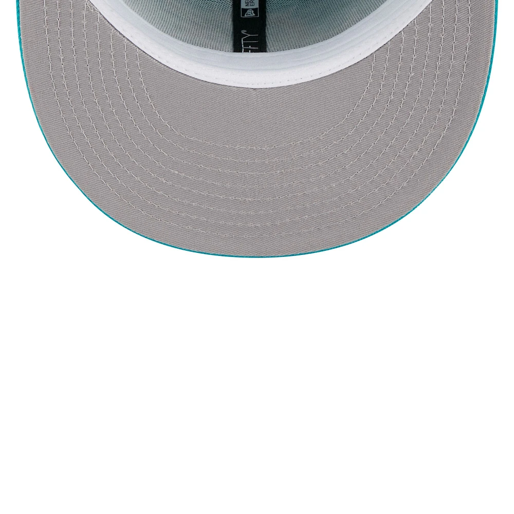 Youth New Era Aqua Miami Dolphins  Main 59FIFTY Fitted Hat