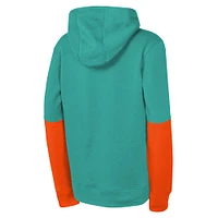 Youth Nike  Aqua Miami Dolphins Club Pullover Hoodie