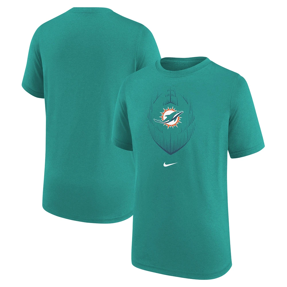 Youth Nike Aqua Miami Dolphins Legend Icon T-Shirt