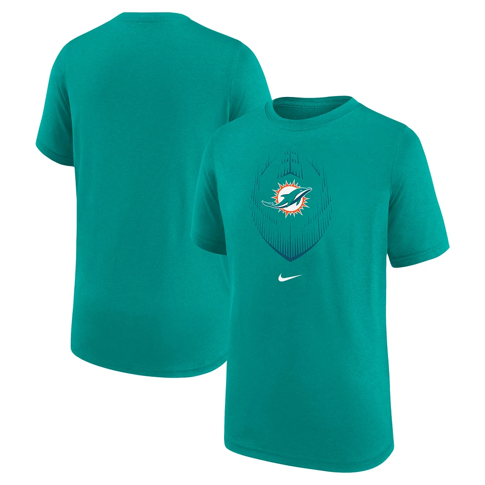 T-shirt Nike Aqua Miami Dolphins Legend Icon pour jeune