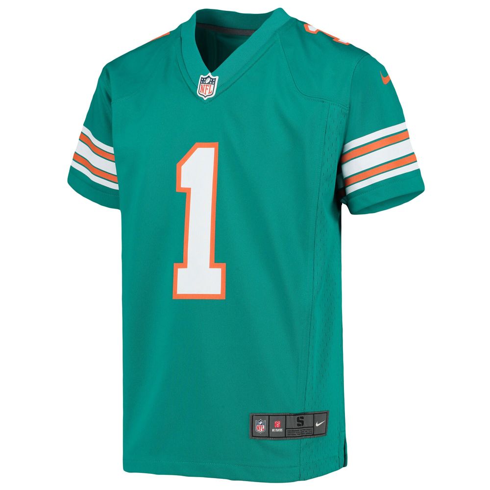 Nike Youth Nike Tua Tagovailoa Aqua Miami Dolphins Alternate Game Jersey