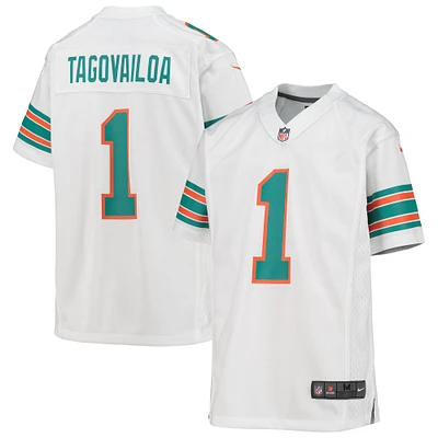 Maillot de match Nike Tua Tagovailoa pour jeunes des Dolphins Miami, blanc